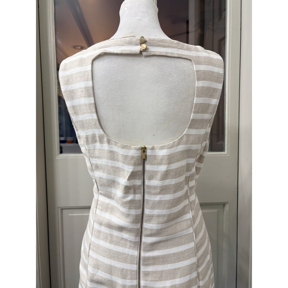 Banana Republic Linen Blend Shift Dress Size 12 Lined